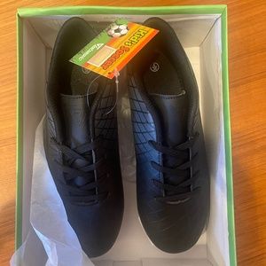 JABASIC Kids Outdoor Soccer Cleats Athletic Firm Ground Football Shoes SIZE 4